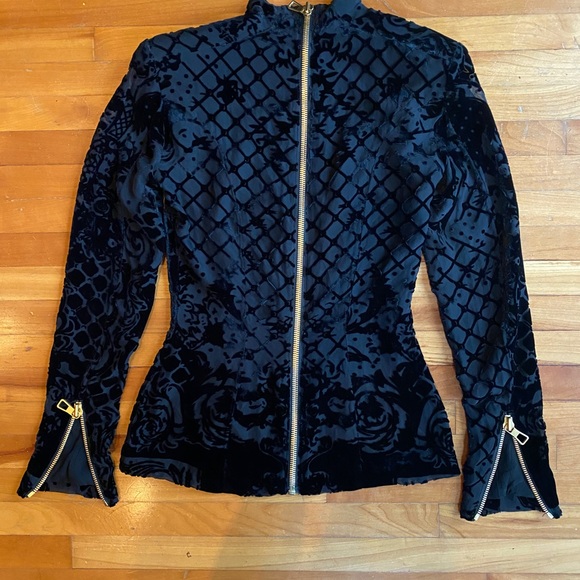 Balmain x H&M Black top size 32 XS - Picture 3 of 8